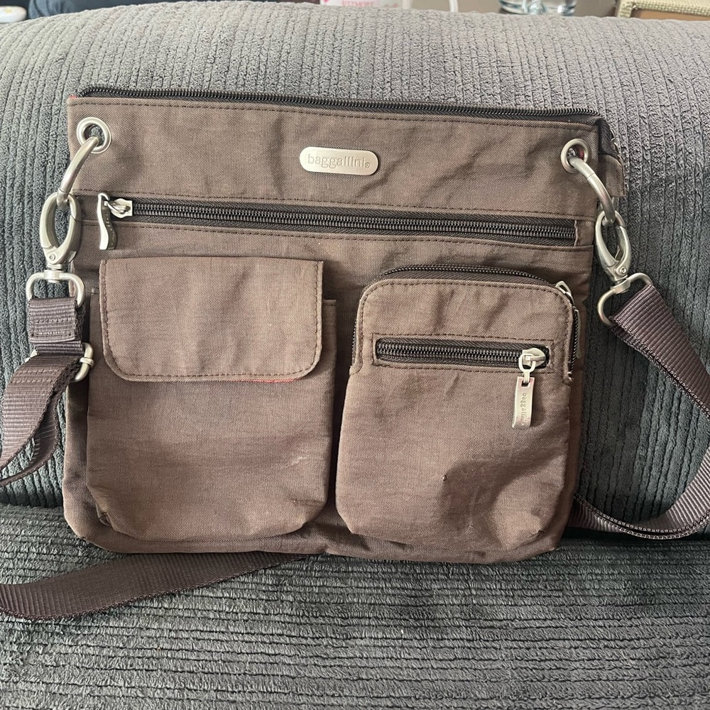 Baggallini Chocolate Messenger Bag